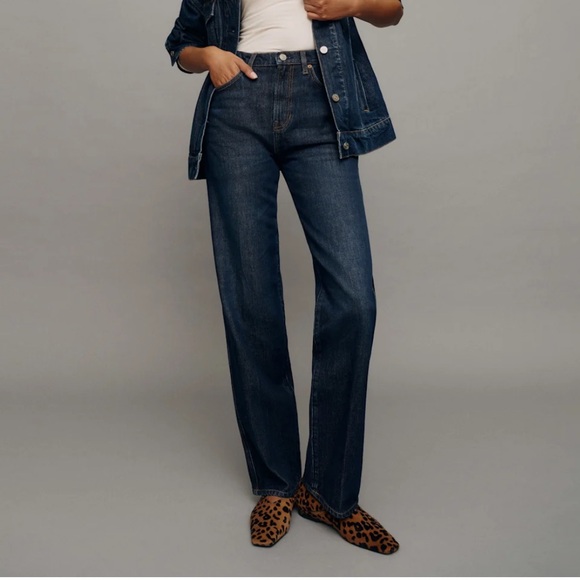 REFORMATION VAL MID RISE STRAIGHT JEANS - Picture 4 of 9